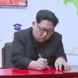 김정은 북한 메모 글씨 글자 서명