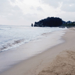 파도 해변 모래 바다 해변가 분위기 해수욕