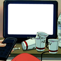 만화 애니메이션 티비 TV 텔레비젼 리모컨