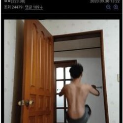 사촌형 운동한다고 깝치길래 나사풀어놨다 복수 운동 사촌 턱걸이 풀업 추락